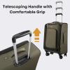 image:imageRicardo Beverly Hills Aspen Springs 2PC Luggage Set  Lightweight Softside Suitcase Set of 2 with 20 CarryOn amp 24 Medium CheckIn Spinner OliveOlive
