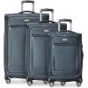 image:imageRicardo Beverly Hills Avalon Softside 2Piece Luggage Set Made with Sustainable 100 Recycled PET rPET Lightweight EcoFriendly Travel Expandable Dual Spinner Wheels Black 20 amp 24Storm Blue