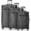 image:imageRicardo Beverly Hills Avalon Softside 2Piece Luggage Set Made with Sustainable 100 Recycled PET rPET Lightweight EcoFriendly Travel Expandable Dual Spinner Wheels Black 20 amp 24Black