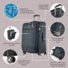 image:imageRicardo Beverly Hills Avalon Softside 2Piece Luggage Set Made with Sustainable 100 Recycled PET rPET Lightweight EcoFriendly Travel Expandable Dual Spinner Wheels Black 20 amp 24Storm Blue