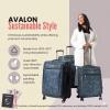 image:imageRicardo Beverly Hills Avalon Softside 2Piece Luggage Set Made with Sustainable 100 Recycled PET rPET Lightweight EcoFriendly Travel Expandable Dual Spinner Wheels Black 20 amp 24Serengeti Night