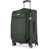 image:imageRicardo Beverly Hills Avalon Softside 2Piece Luggage Set Made with Sustainable 100 Recycled PET rPET Lightweight EcoFriendly Travel Expandable Dual Spinner Wheels Black 20 amp 24Juniper Green