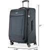 image:imageRicardo Beverly Hills Avalon Softside 2Piece Luggage Set Made with Sustainable 100 Recycled PET rPET Lightweight EcoFriendly Travel Expandable Dual Spinner Wheels Black 20 amp 24Storm Blue