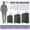 image:imageRicardo Beverly Hills Avalon Softside 2Piece Luggage Set Made with Sustainable 100 Recycled PET rPET Lightweight EcoFriendly Travel Expandable Dual Spinner Wheels Black 20 amp 24Juniper Green