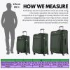 image:imageRicardo Beverly Hills Avalon Softside 2Piece Luggage Set Made with Sustainable 100 Recycled PET rPET Lightweight EcoFriendly Travel Expandable Dual Spinner Wheels Black 20 amp 24Juniper Green