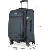 image:imageRicardo Beverly Hills Avalon Softside 2Piece Luggage Set Made with Sustainable 100 Recycled PET rPET Lightweight EcoFriendly Travel Expandable Dual Spinner Wheels Black 20 amp 24Storm Blue