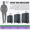 image:imageRicardo Beverly Hills Avalon Softside 2Piece Luggage Set Made with Sustainable 100 Recycled PET rPET Lightweight EcoFriendly Travel Expandable Dual Spinner Wheels Black 20 amp 24Storm Blue