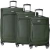 image:imageRicardo Beverly Hills Avalon Softside 2Piece Luggage Set Made with Sustainable 100 Recycled PET rPET Lightweight EcoFriendly Travel Expandable Dual Spinner Wheels Black 20 amp 24Juniper Green