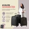 image:imageRicardo Beverly Hills Avalon Softside 2Piece Luggage Set Made with Sustainable 100 Recycled PET rPET Lightweight EcoFriendly Travel Expandable Dual Spinner Wheels Black 20 amp 24Black