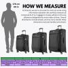image:imageRicardo Beverly Hills Avalon Softside 2Piece Luggage Set Made with Sustainable 100 Recycled PET rPET Lightweight EcoFriendly Travel Expandable Dual Spinner Wheels Black 20 amp 24Black