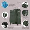 image:imageRicardo Beverly Hills Avalon Softside 2Piece Luggage Set Made with Sustainable 100 Recycled PET rPET Lightweight EcoFriendly Travel Expandable Dual Spinner Wheels Black 20 amp 24Juniper Green