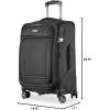 image:imageRicardo Beverly Hills Avalon Softside 2Piece Luggage Set Made with Sustainable 100 Recycled PET rPET Lightweight EcoFriendly Travel Expandable Dual Spinner Wheels Black 20 amp 24Black