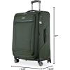 image:imageRicardo Beverly Hills Avalon Softside 2Piece Luggage Set Made with Sustainable 100 Recycled PET rPET Lightweight EcoFriendly Travel Expandable Dual Spinner Wheels Black 20 amp 24Juniper Green