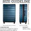 image:imageRicardo Beverly Hills Cambria Hardside Luggage  Stylish Suitcase with Wheels for Effortless Travel Expandable and Secure TSALocked Packing 2Piece Set 20 24 Blue PearlBlue Pearl
