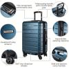 image:imageRicardo Beverly Hills Cambria Hardside Luggage  Stylish Suitcase with Wheels for Effortless Travel Expandable and Secure TSALocked Packing 2Piece Set 20 24 Blue PearlBlue Pearl