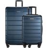 image:imageRicardo Beverly Hills Cambria Hardside Luggage  Stylish Suitcase with Wheels for Effortless Travel Expandable and Secure TSALocked Packing 2Piece Set 20 24 Blue PearlBlue Pearl