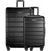 image:imageRicardo Beverly Hills Cambria Hardside Luggage  Stylish Suitcase with Wheels for Effortless Travel Expandable and Secure TSALocked Packing 2Piece Set 20 24 Blue PearlBlack Pearl