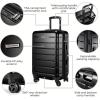 image:imageRicardo Beverly Hills Cambria Hardside Luggage  Stylish Suitcase with Wheels for Effortless Travel Expandable and Secure TSALocked Packing 2Piece Set 20 24 Blue PearlBlack Pearl