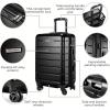 image:imageRicardo Beverly Hills Cambria Hardside Luggage  Stylish Suitcase with Wheels for Effortless Travel Expandable and Secure TSALocked Packing 2Piece Set 20 24 Blue PearlBlack Pearl
