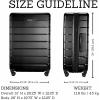 image:imageRicardo Beverly Hills Cambria Hardside Luggage  Stylish Suitcase with Wheels for Effortless Travel Expandable and Secure TSALocked Packing 2Piece Set 20 24 Blue PearlBlack Pearl