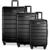 image:imageRicardo Beverly Hills Cambria Hardside Luggage  Stylish Suitcase with Wheels for Effortless Travel Expandable and Secure TSALocked Packing 2Piece Set 20 24 Blue PearlBlack Pearl
