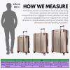 image:imageRicardo Beverly Hills Montecito 20 2Piece Set Hardside with Dual Spinning Wheels Expandable with Comfort Grip for Easy Packing and Moving Men and Women Hunter Green 21 amp 25Champagne