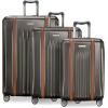 image:imageRicardo Beverly Hills Montecito 20 2Piece Set Hardside with Dual Spinning Wheels Expandable with Comfort Grip for Easy Packing and Moving Men and Women Hunter Green 21 amp 25Graphite