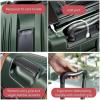 image:imageRicardo Beverly Hills Montecito 20 2Piece Set Hardside with Dual Spinning Wheels Expandable with Comfort Grip for Easy Packing and Moving Men and Women Hunter Green 21 amp 25Hunter Green