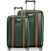 image:imageRicardo Beverly Hills Montecito 20 2Piece Set Hardside with Dual Spinning Wheels Expandable with Comfort Grip for Easy Packing and Moving Men and Women Hunter Green 21 amp 25Hunter Green