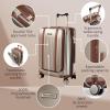 image:imageRicardo Beverly Hills Montecito 20 2Piece Set Hardside with Dual Spinning Wheels Expandable with Comfort Grip for Easy Packing and Moving Men and Women Hunter Green 21 amp 25Champagne