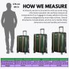 image:imageRicardo Beverly Hills Montecito 20 2Piece Set Hardside with Dual Spinning Wheels Expandable with Comfort Grip for Easy Packing and Moving Men and Women Hunter Green 21 amp 25Hunter Green