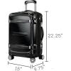 image:imageRicardo Beverly Hills Rodeo Drive 20 Hardside 4 Wheel Spinner TSA Lock Lightweight Suitcase Unisex Stylish Arctic Blue 2Piece Set 21 amp 25Black