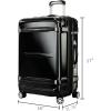 image:imageRicardo Beverly Hills Rodeo Drive 20 Hardside 4 Wheel Spinner TSA Lock Lightweight Suitcase Unisex Stylish Arctic Blue 2Piece Set 21 amp 25Black