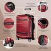 image:imageRicardo Beverly Hills Rodeo Drive 20 Hardside 4 Wheel Spinner TSA Lock Lightweight Suitcase Unisex Stylish Arctic Blue 2Piece Set 21 amp 25Crimson Red