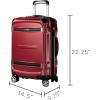 image:imageRicardo Beverly Hills Rodeo Drive 20 Hardside 4 Wheel Spinner TSA Lock Lightweight Suitcase Unisex Stylish Arctic Blue 2Piece Set 21 amp 25Crimson Red