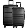 image:imageRicardo Beverly Hills Cambria Hardside Luggage  Stylish Suitcase with Wheels for Effortless Travel Expandable and Secure TSALocked Packing 2Piece Set 20 24 Blue PearlBlack Pearl
