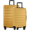 image:imageRicardo Beverly Hills Cambria Hardside Luggage  Stylish Suitcase with Wheels for Effortless Travel Expandable and Secure TSALocked Packing 2Piece Set 20 24 Blue PearlMango Tango