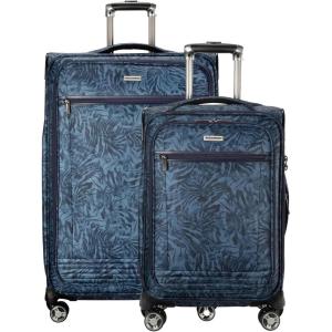 image:imageRicardo Beverly Hills Avalon Softside 2Piece Luggage Set Made with Sustainable 100 Recycled PET rPET Lightweight EcoFriendly Travel Expandable Dual Spinner Wheels Black 20 amp 24Serengeti Night