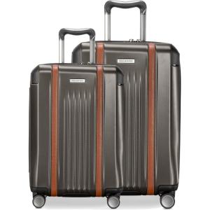 image:imageRicardo Beverly Hills Montecito 20 2Piece Set Hardside with Dual Spinning Wheels Expandable with Comfort Grip for Easy Packing and Moving Men and Women Hunter Green 21 amp 25Graphite