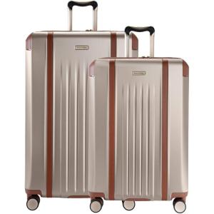 image:imageRicardo Beverly Hills Montecito 20 2Piece Set Hardside with Dual Spinning Wheels Expandable with Comfort Grip for Easy Packing and Moving Men and Women Hunter Green 21 amp 25Champagne