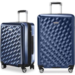 image:imageRicardo Melrose Hardside 2Piece Set 20 and 25 with FREE Travel Kit Prussian Blue