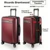 image:imageRicardo Beverly Hills Brentwood Hardside Luggage Collection  Expandable Suitcases with Wheels and TSA Lock 21 FastAccess Carryon amp 25 Medium Checkin 2Piece Set CrimsonCrimson