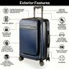 image:imageRicardo Beverly Hills Brentwood Hardside Luggage Collection  Expandable Suitcases with Wheels and TSA Lock 21 FastAccess Carryon amp 25 Medium Checkin 2Piece Set CrimsonOcean Blue