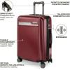 image:imageRicardo Beverly Hills Brentwood Hardside Luggage Collection  Expandable Suitcases with Wheels and TSA Lock 21 FastAccess Carryon amp 25 Medium Checkin 2Piece Set CrimsonCrimson