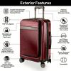 image:imageRicardo Beverly Hills Brentwood Hardside Luggage Collection  Expandable Suitcases with Wheels and TSA Lock 21 FastAccess Carryon amp 25 Medium Checkin 2Piece Set CrimsonCrimson