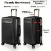 image:imageRicardo Beverly Hills Brentwood Hardside Luggage Collection  Expandable Suitcases with Wheels and TSA Lock 21 FastAccess Carryon amp 25 Medium Checkin 2Piece Set CrimsonOnyx