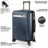 image:imageRicardo Beverly Hills Brentwood Hardside Luggage Collection  Expandable Suitcases with Wheels and TSA Lock 21 FastAccess Carryon amp 25 Medium Checkin 2Piece Set CrimsonOcean Blue