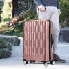 image:imageRicardo Beverly Hills Lombard Hardside CarryOn Luggage  Expandable Travel Bag with 8Spinner Dual Wheels amp Telescoping Handle 21inch Rose GoldRose Gold
