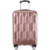 image:imageRicardo Beverly Hills Lombard Hardside CarryOn Luggage  Expandable Travel Bag with 8Spinner Dual Wheels amp Telescoping Handle 21inch Rose GoldRose Gold