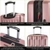 image:imageRicardo Beverly Hills Lombard Hardside CarryOn Luggage  Expandable Travel Bag with 8Spinner Dual Wheels amp Telescoping Handle 21inch Rose GoldRose Gold